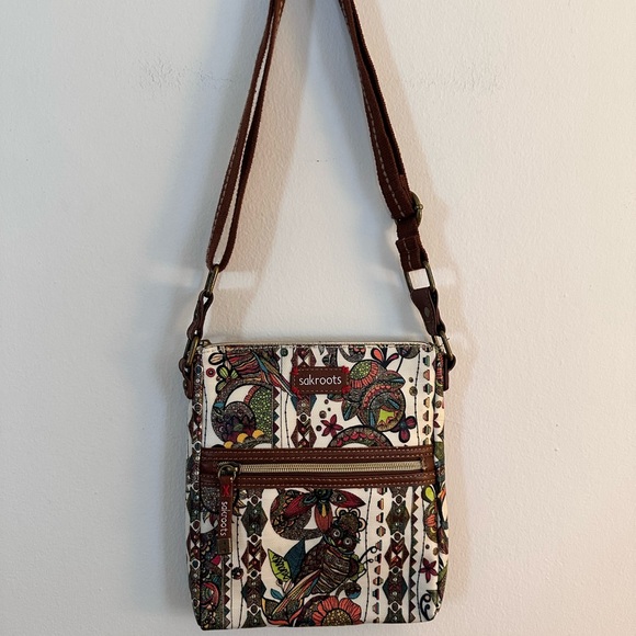 Sakroots Multicolor Owl Crossbody Bag - Picture 1 of 7